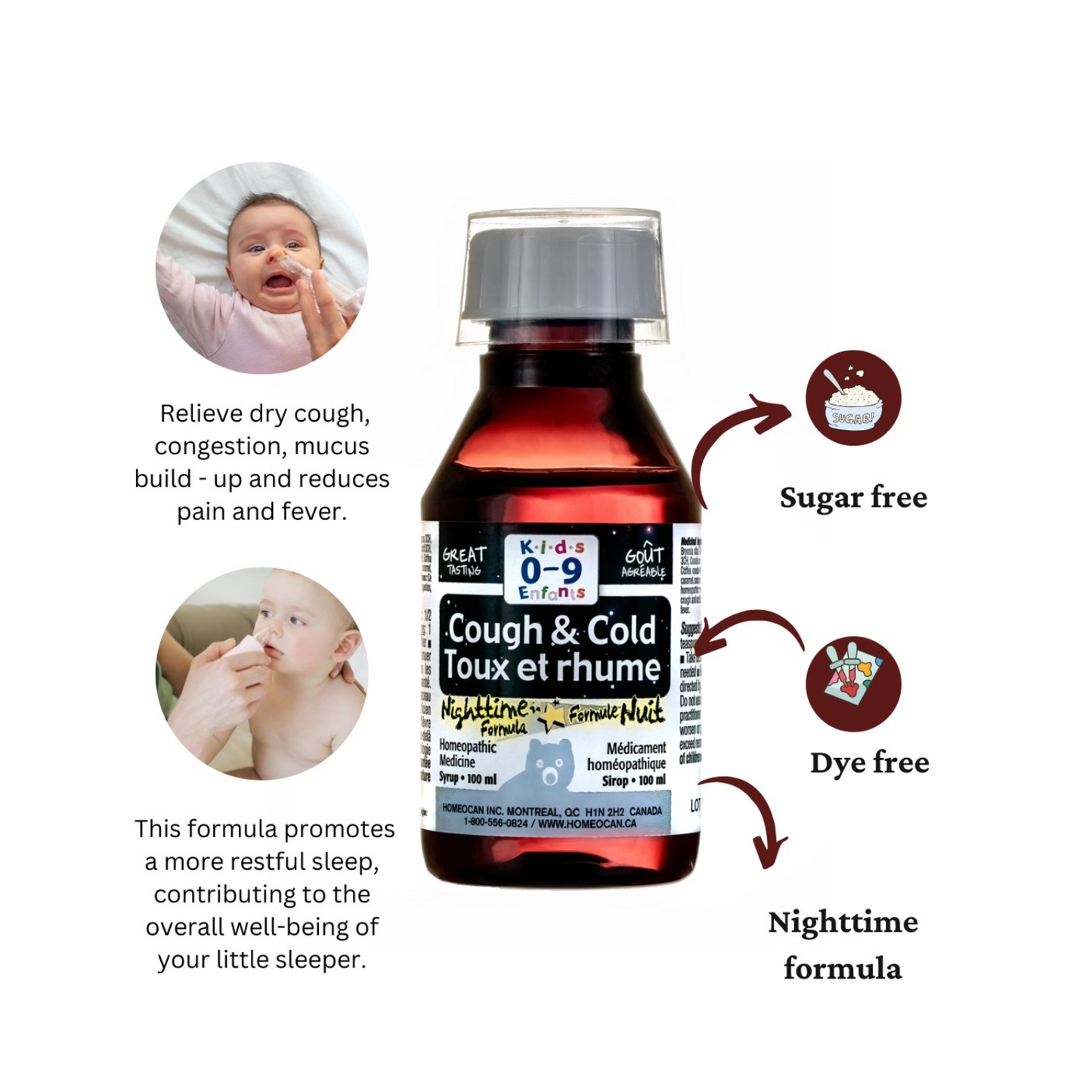 Kids 0-9 Cough and Cold Nighttime Formula 100 ml